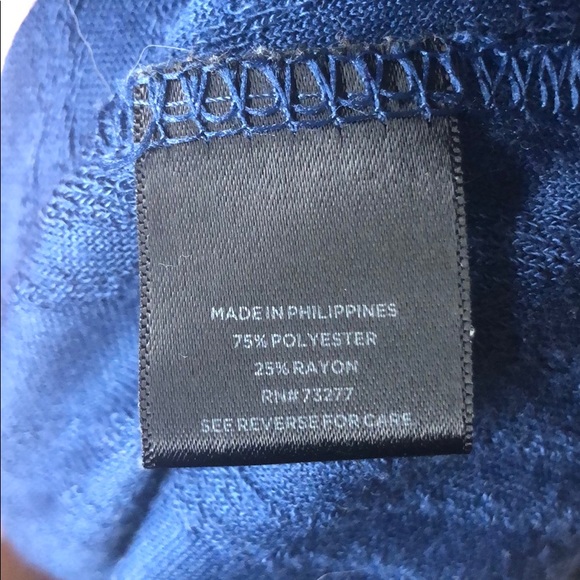 Simply Vera Vera Wang Blue Textured Blouse Large - Picture 4 of 6